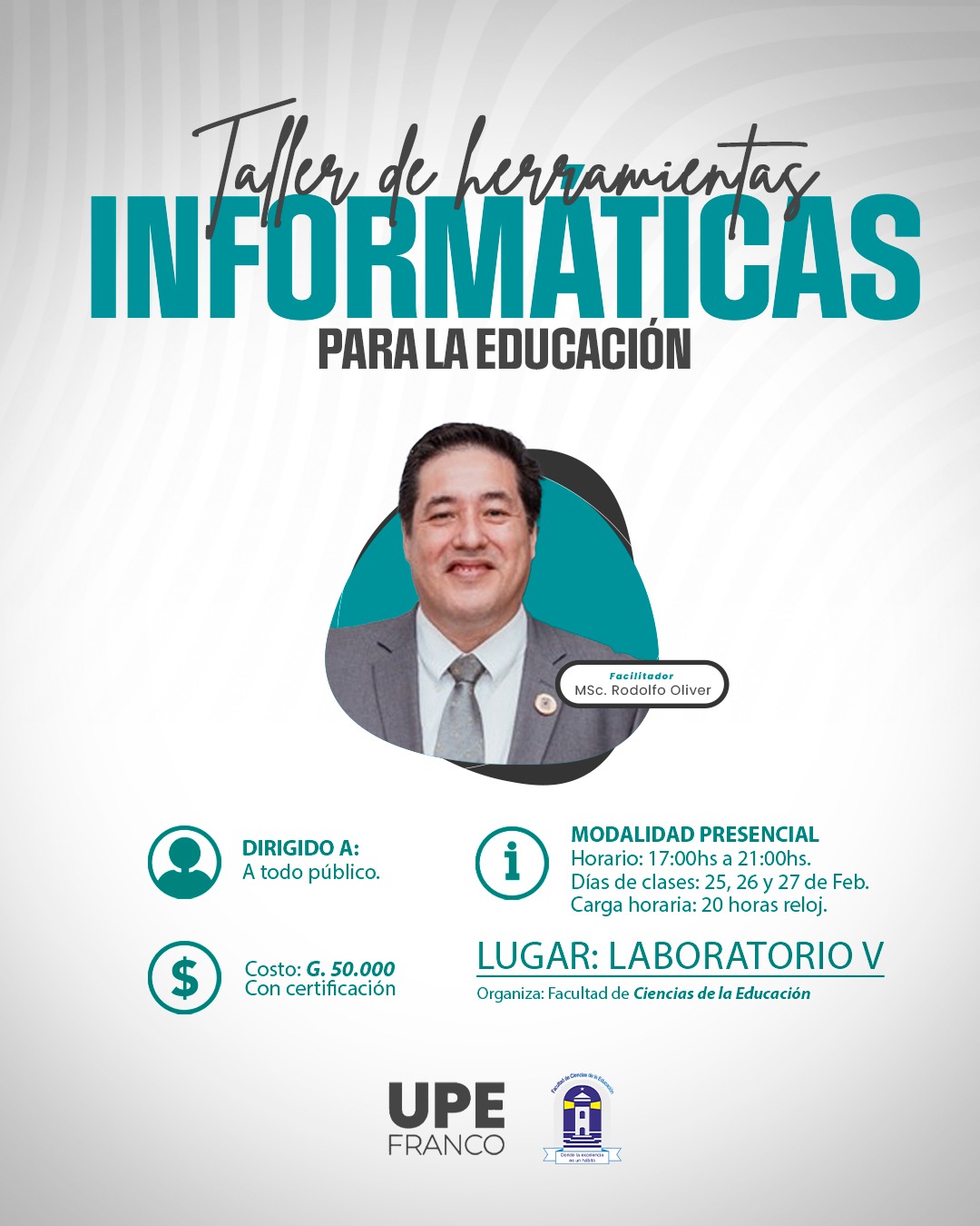 Taller de Herramientas Informáticas para la Educación en UPE Franco: Inscripciones Abiertas