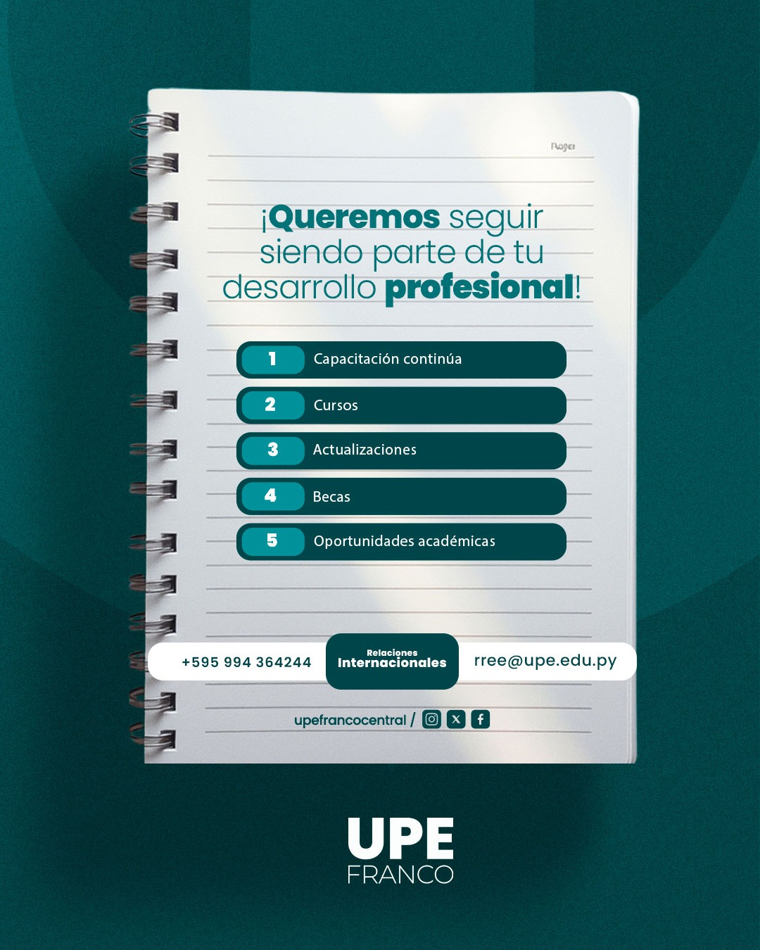 UPE Impulsa la capacitación de sus Egresados: Desarrollo profesional sin límites