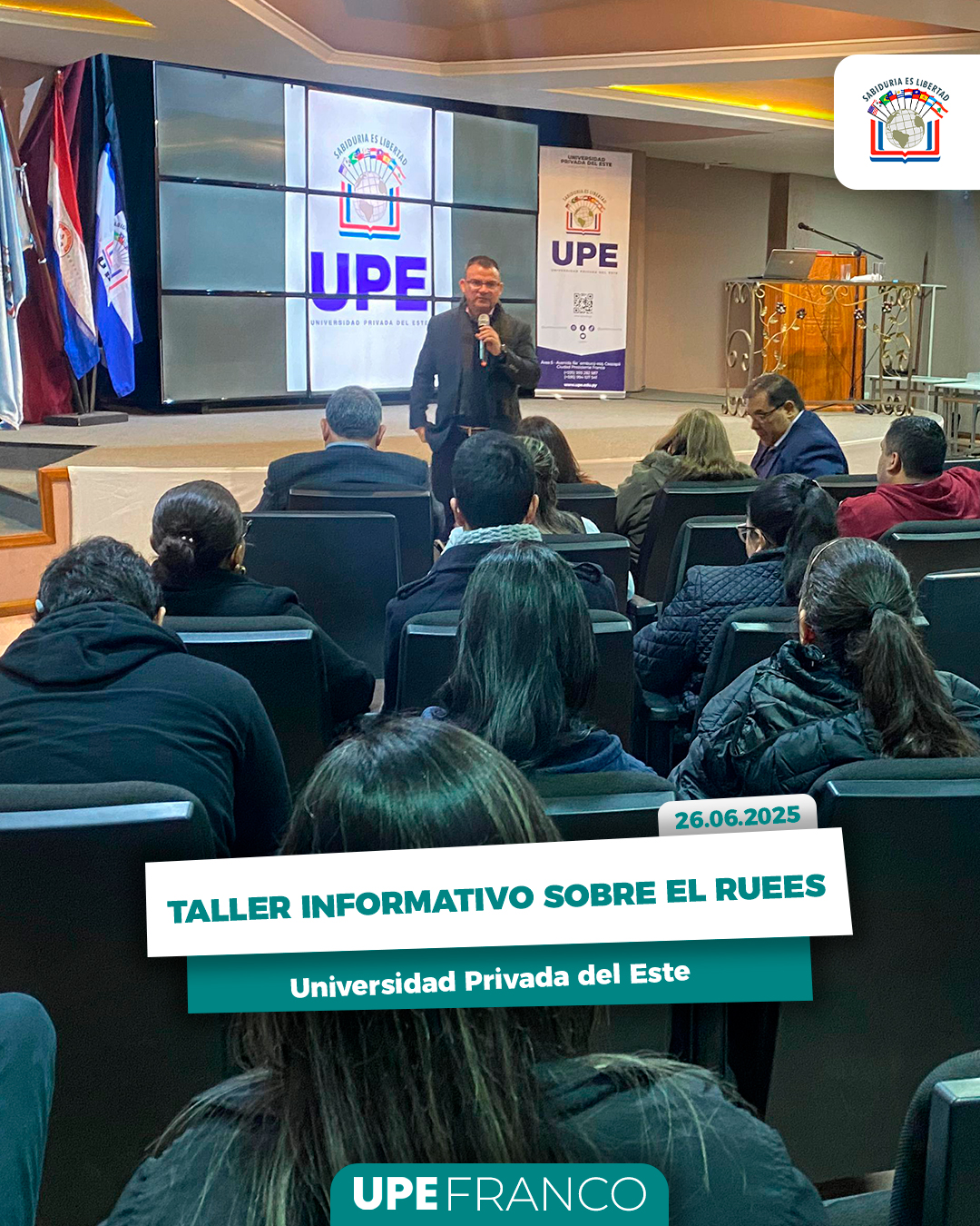 TALLER INFORMATIVO SOBRE EL REGISTRO ÚNICO DE ESTUDIANTES DE LA EDUCACIÓN SUPERIOR, RUEES