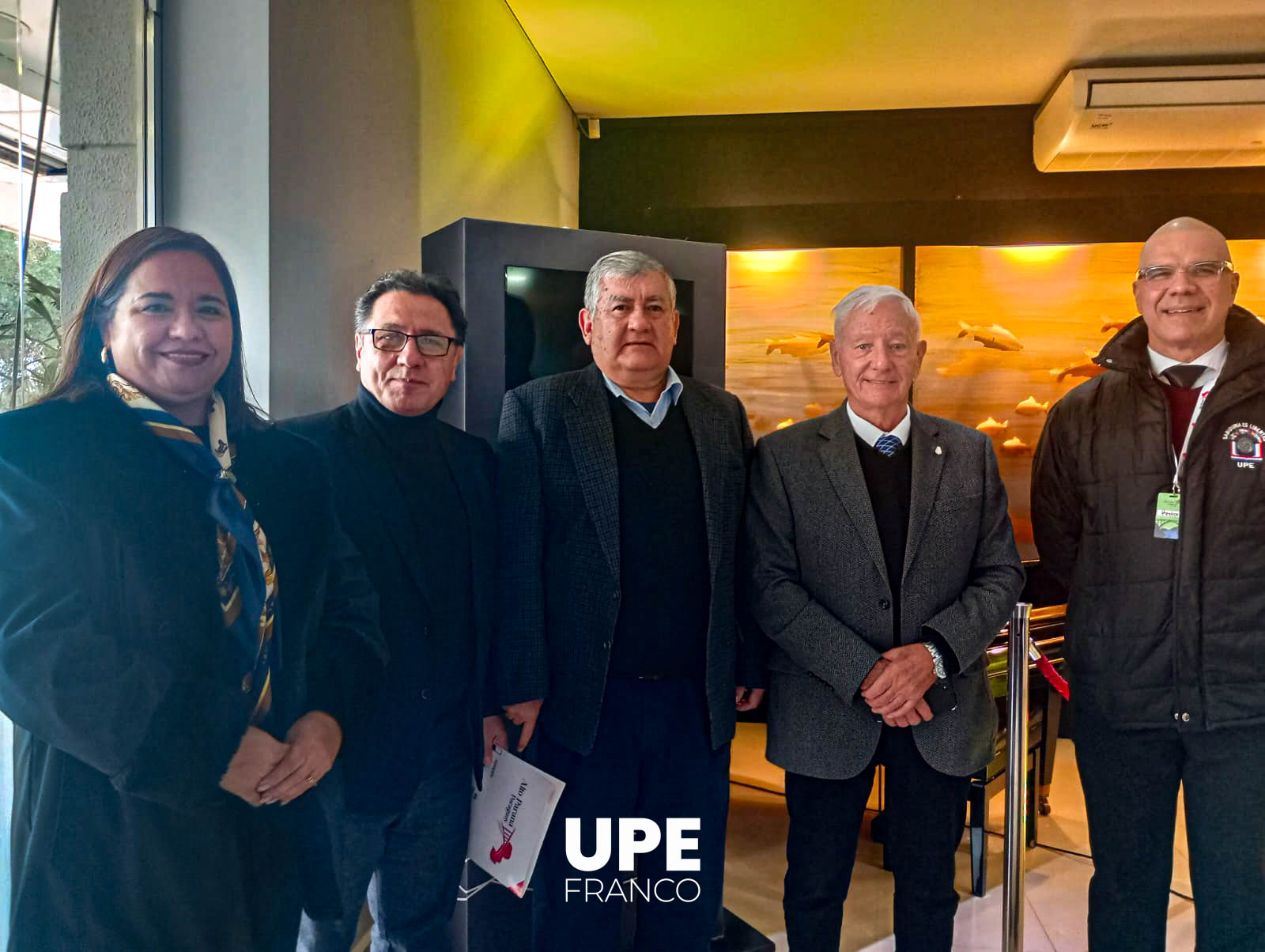 La Delegación de la UPE con el Dr. Hugo Juri - Rector de la Universidad del Sentido