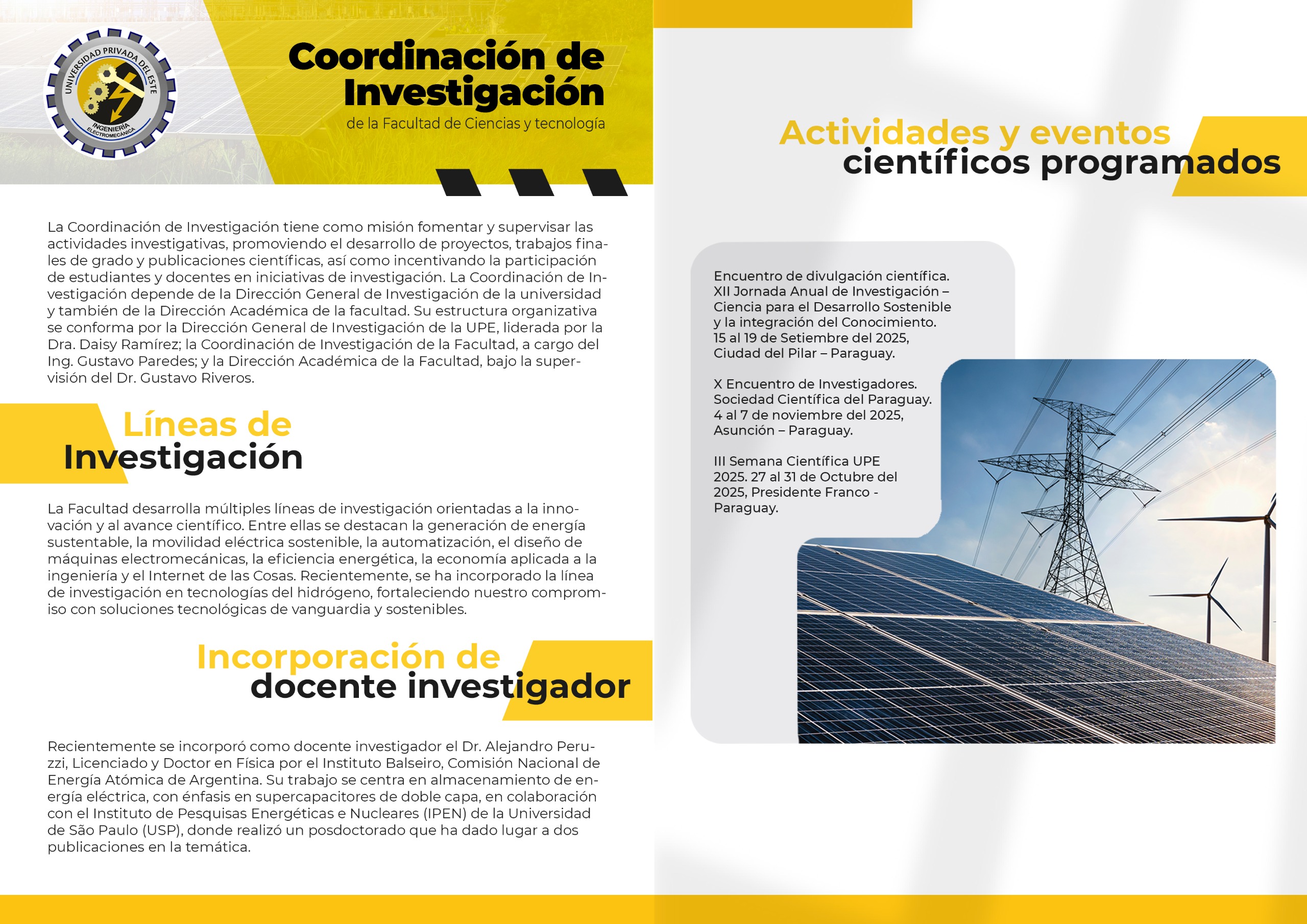 Boletín Científico 2025/01: Facultad de Ciencias y Tecnologías - UPE FRANCO