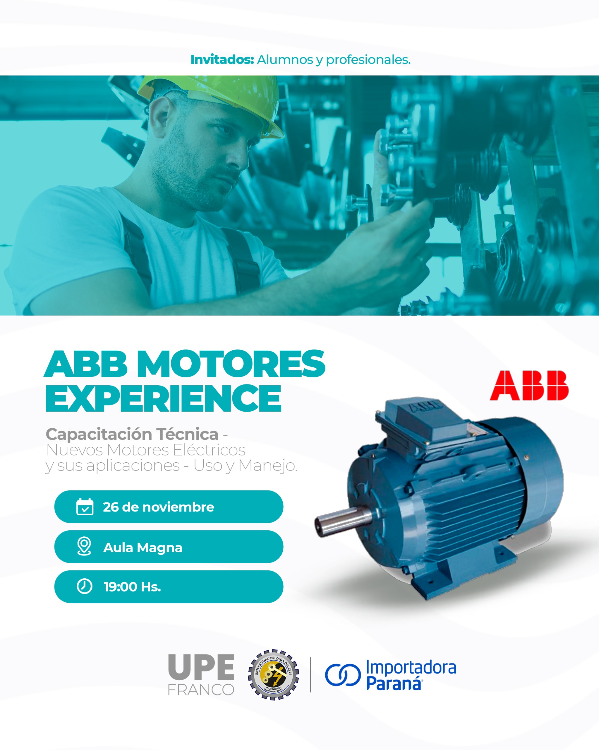 ABB Motores Experience: Capacitación técnica en la UPE FRANCO