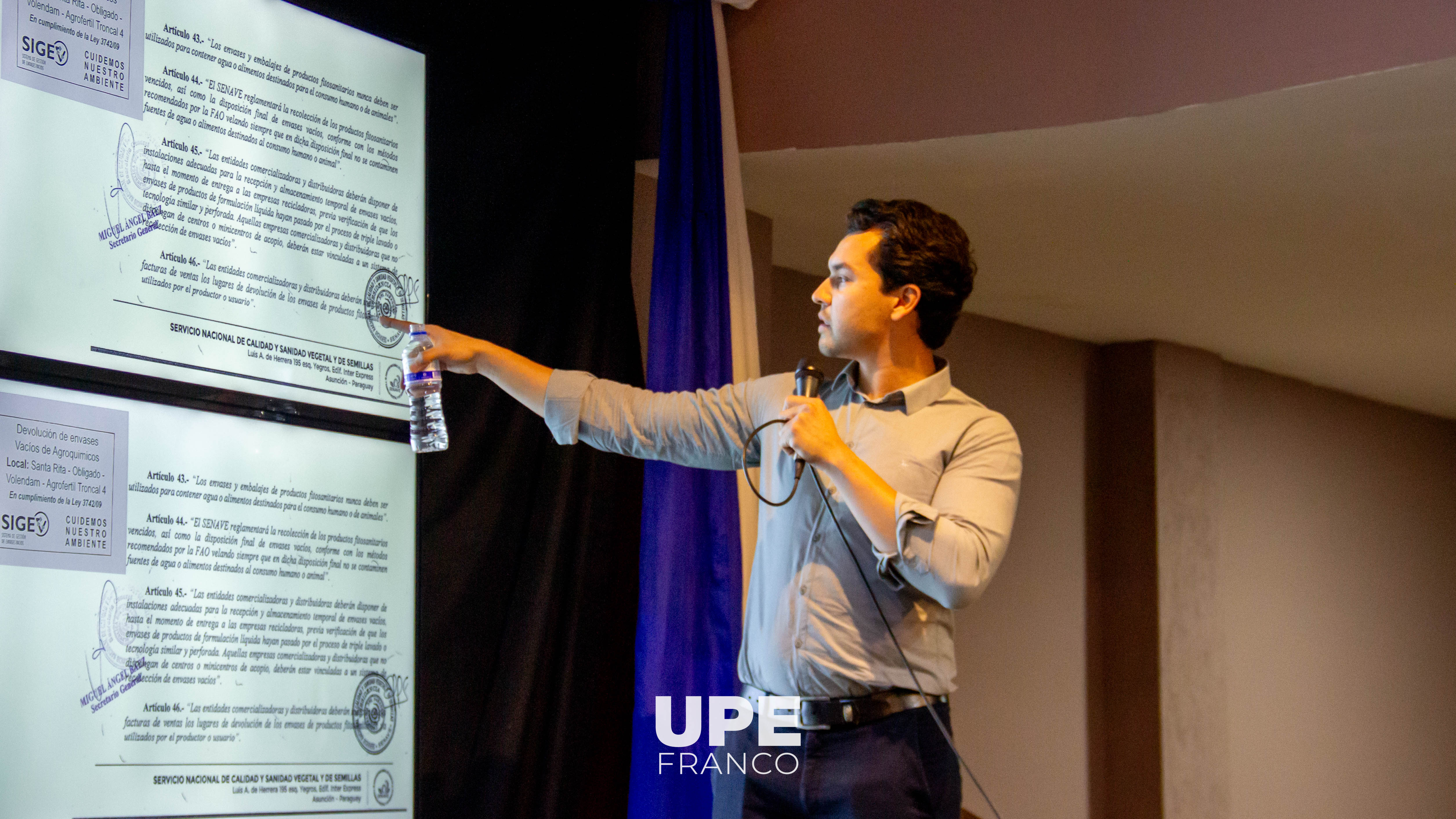 UPE Franco desarrolló charla sobre el Sistema de Gestión de Envases Vacíos