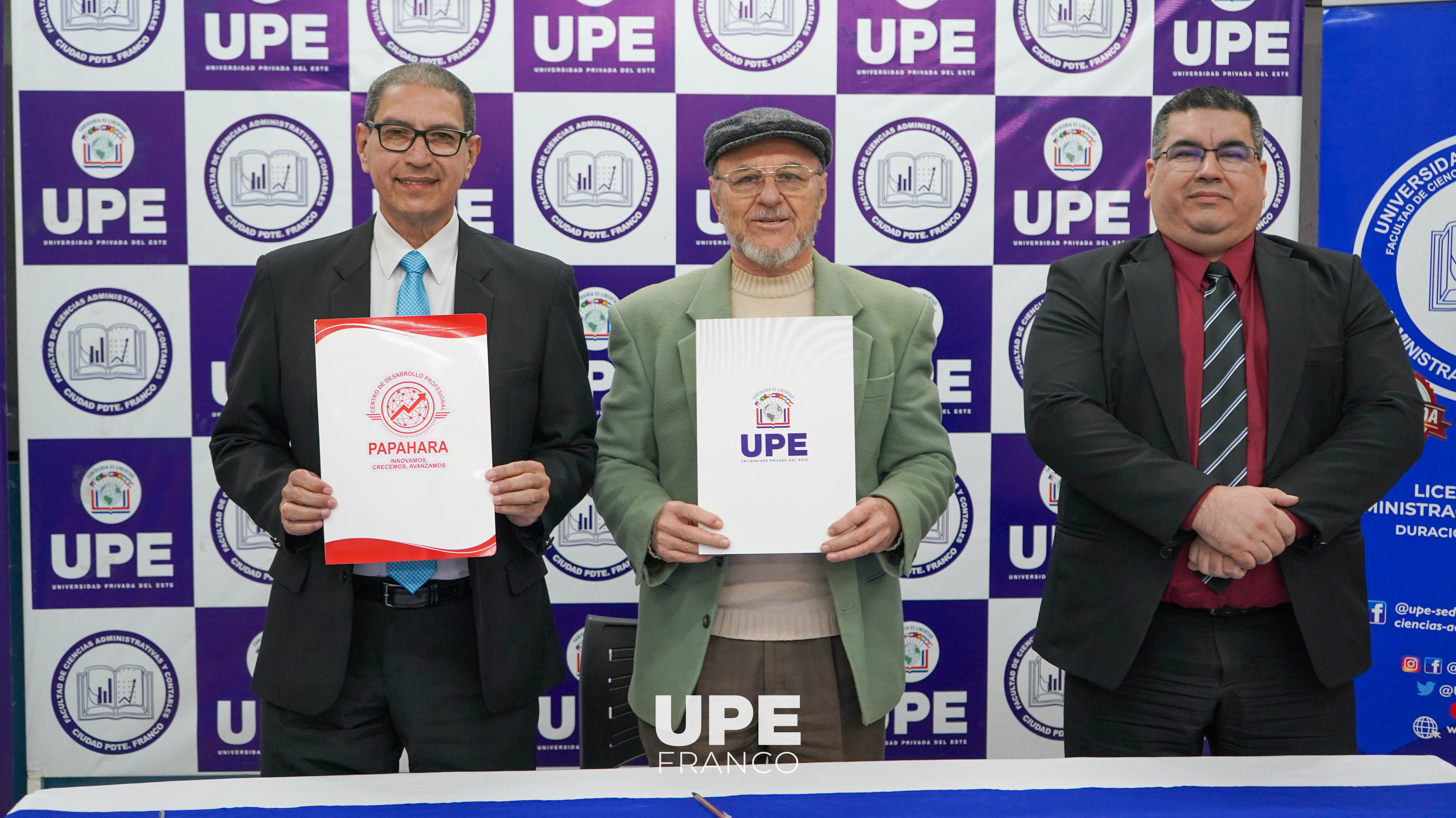 FACULTAD DE CIENCIAS ADMINISTRATIVAS Y CONTABLES DE LA UPE SUSCRIBE CONVENIO DE COOPERACIÓN CON PAPAHARA E.A.S.