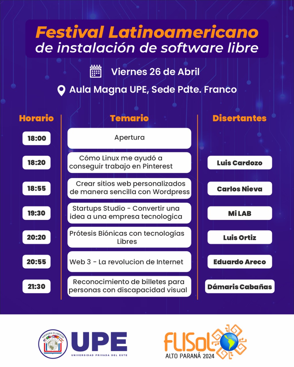 Festival Latinoamericano de Instalación de Software Libre en la UPE