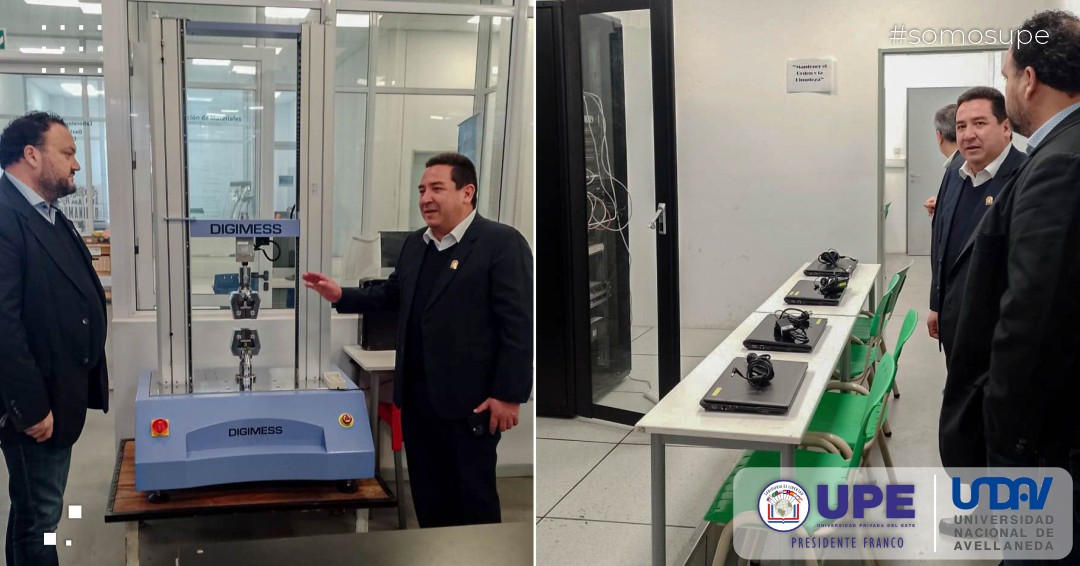 El Decano de la Facultad de Ciencias y Tecnologías de la UPE visitó laboratorios de la Universidad Nacional de Avellaneda