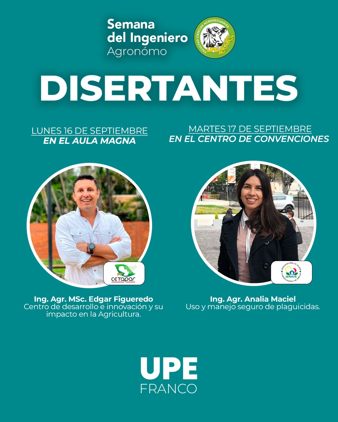 Semana del Ingeniero Agrónomo en UPE Franco