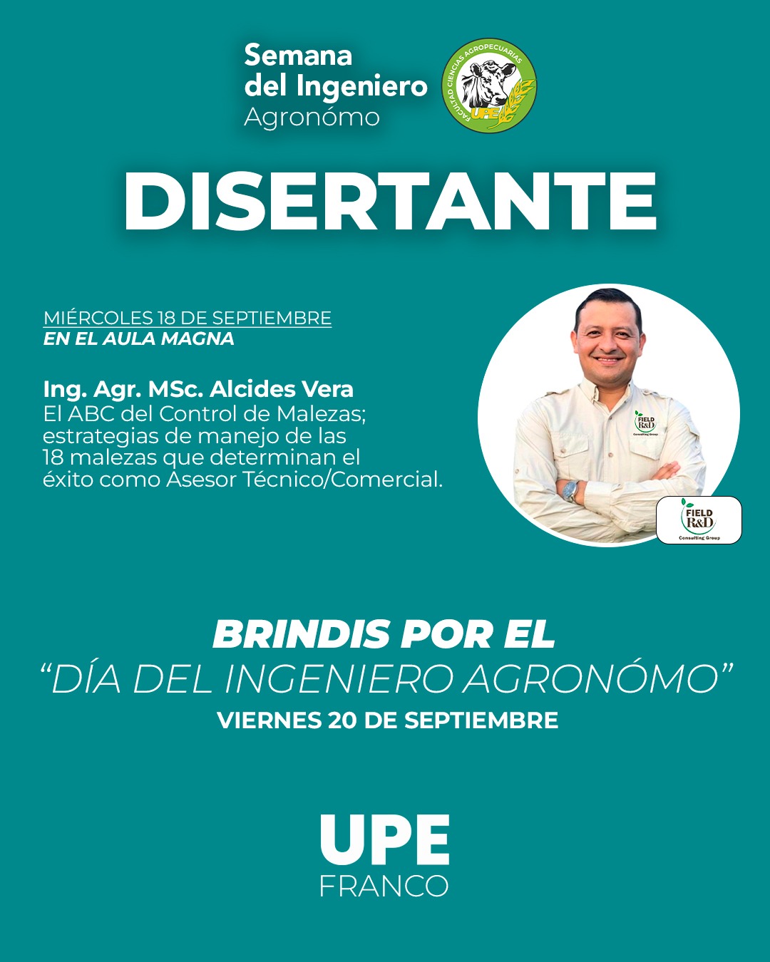 Semana del Ingeniero Agrónomo en UPE Franco