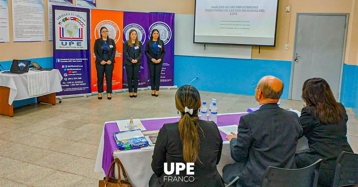 Nuevos Profesionales en Ciencias Contables UPE: Defensas Exitosas