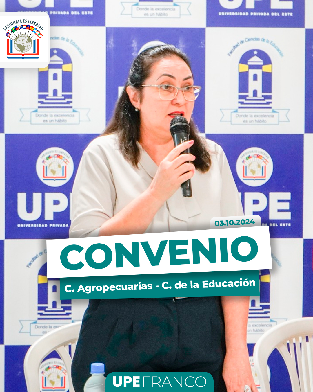 Firma de Convenio: Ciencias de la Educación, Ciencias Ambientales y Ciencias Agropecuarias