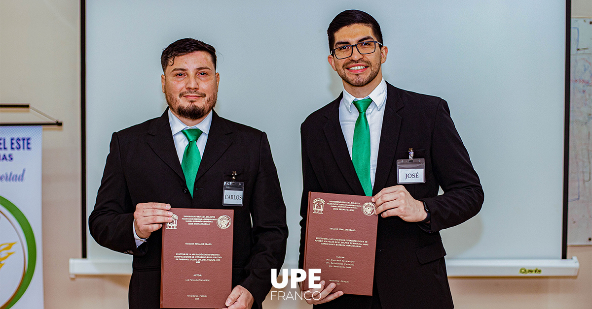 Defensa de Trabajos Finales de Grado en Ingeniería Agronómica: UPE sede Hernandarias