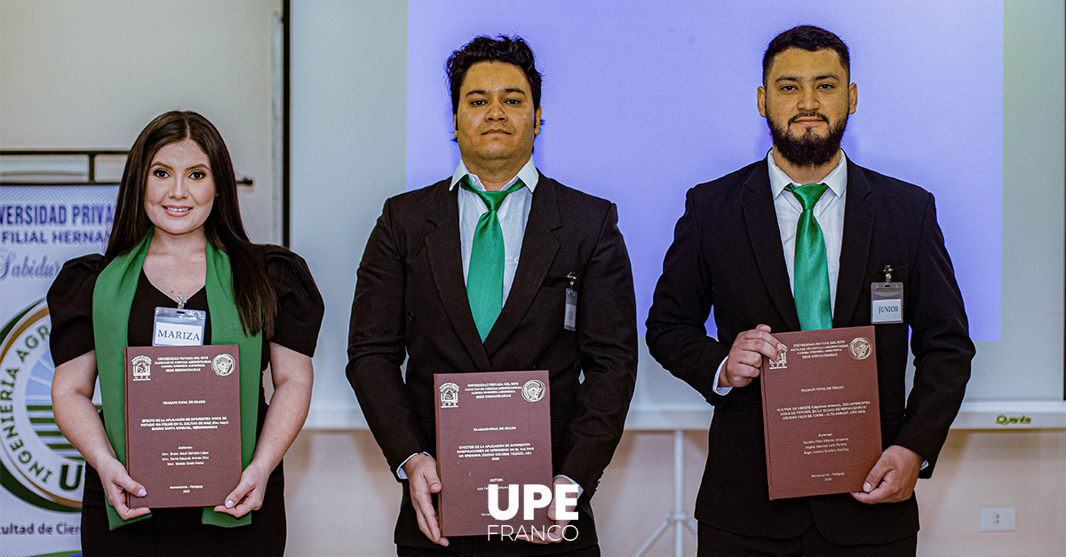 Defensa de Trabajos Finales de Grado en Ingeniería Agronómica: UPE sede Hernandarias