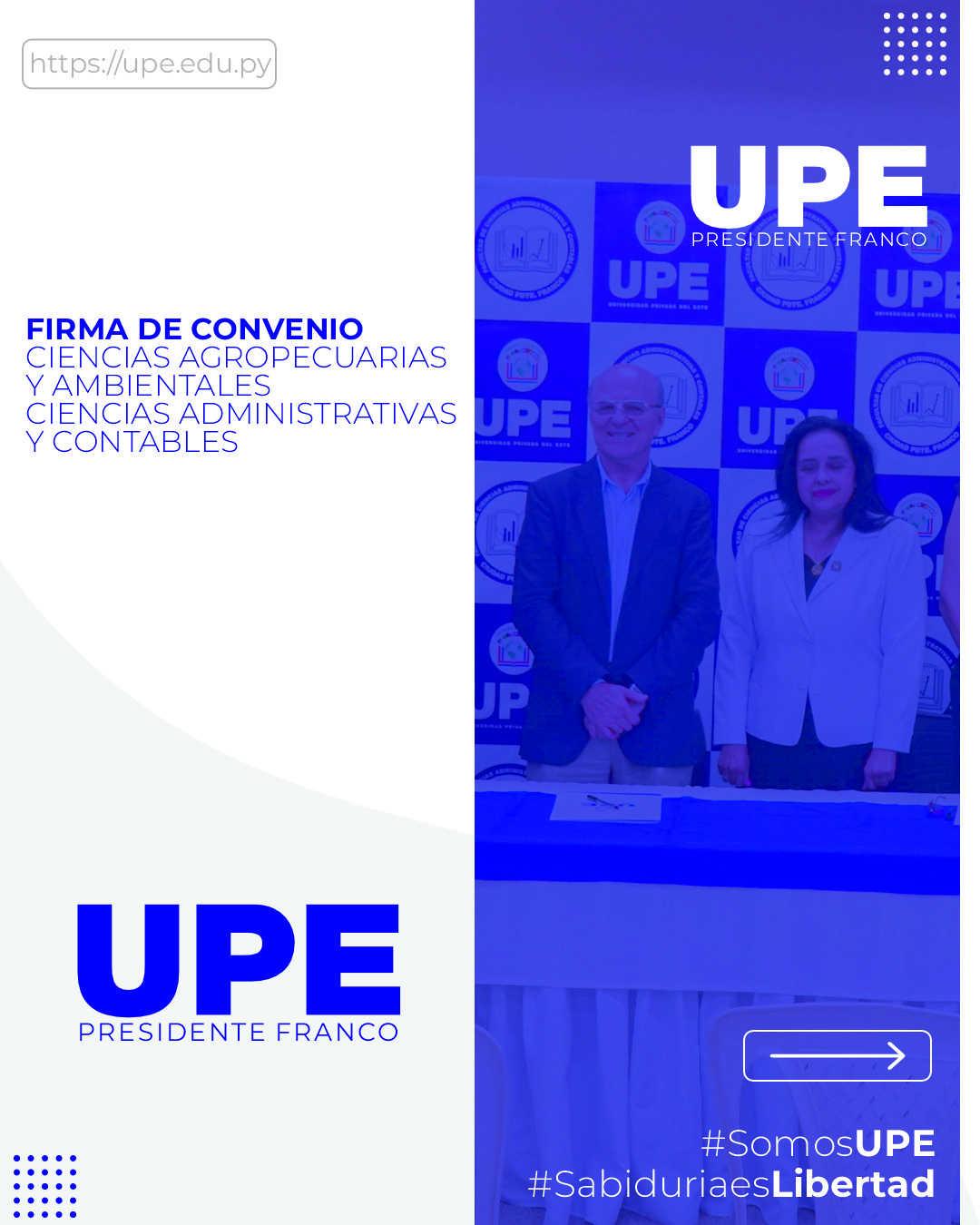 Firma de Convenio: Facultades de Ciencias Agropecuarias, Ambientales y Ciencias Administrativas y Contables