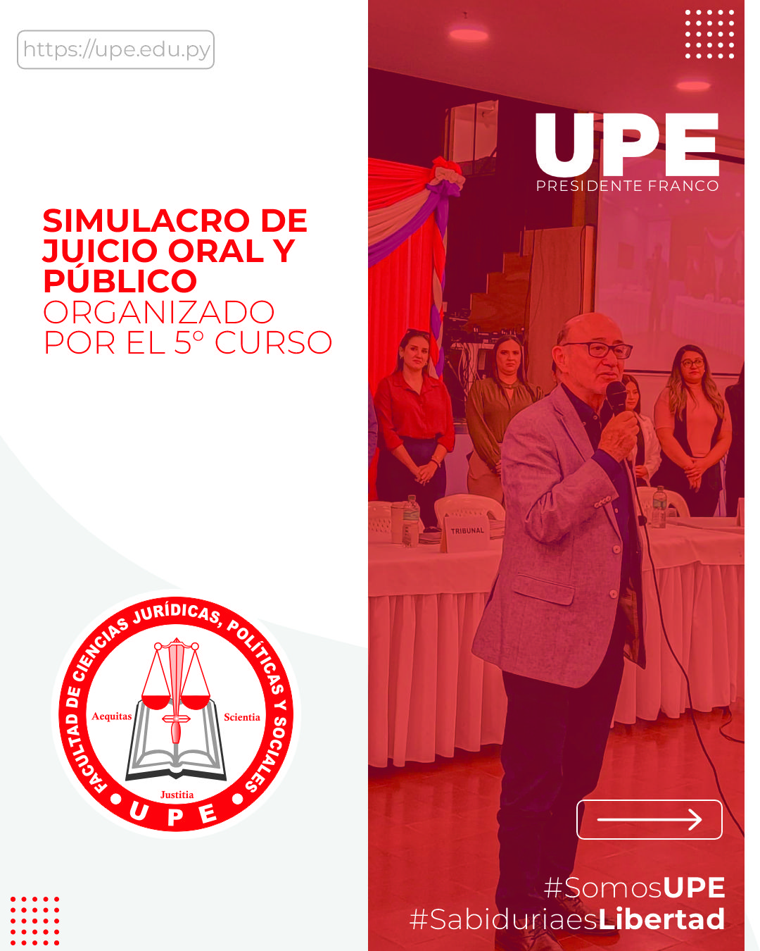 Simulacro de Juicio Oral y Público en UPE Franco