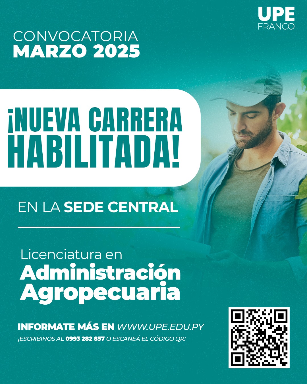 Nueva Carrera Habilitada en la UPE: Licenciatura en Administración Agropecuaria