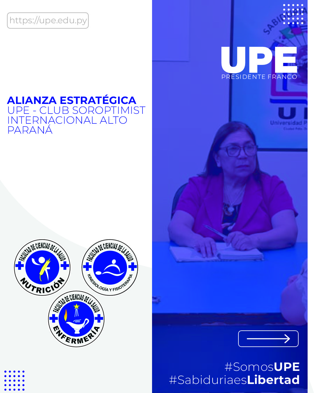 Alianza Estratégica de Cooperación Interinstitucional: UPE y Club Soroptimist Internacional 