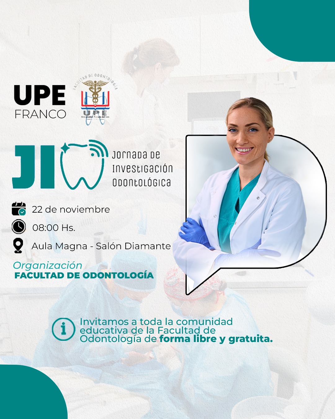 Jornada de Investigación Odontológica 2024: Innovación y Conocimiento en Salud Dental