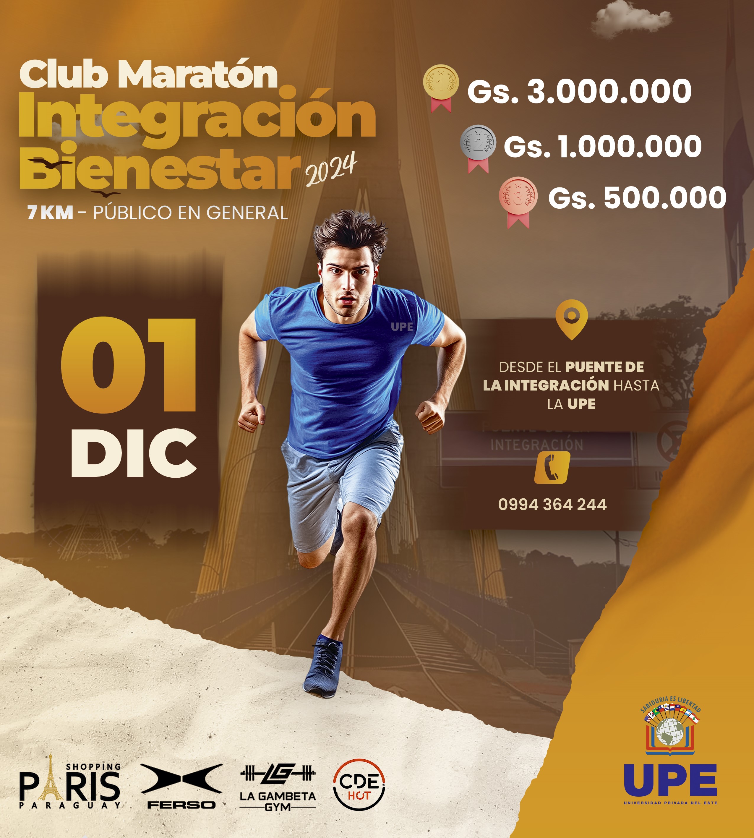  UPE Impulsa Maratón de Integración y Bienestar 2024