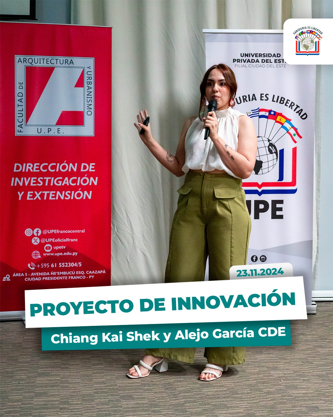 Arquitectura UPE presentaron proyecto de innovación de dos parques de CDE