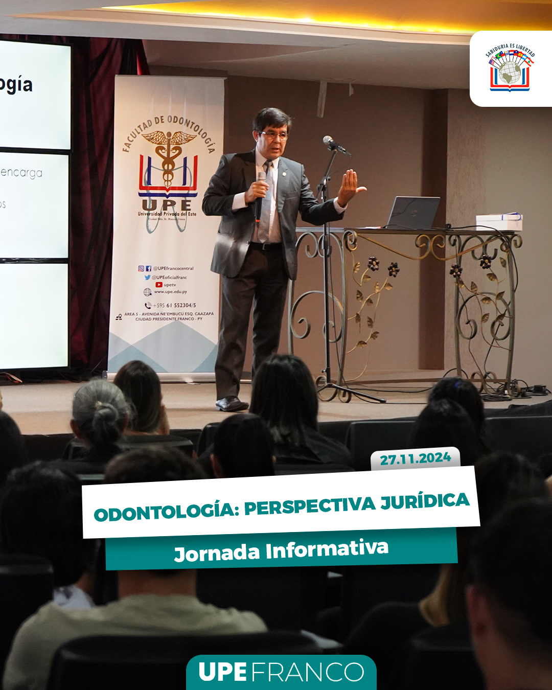 La Odontología desde la Perspectiva Jurídica: Jornada Informativa