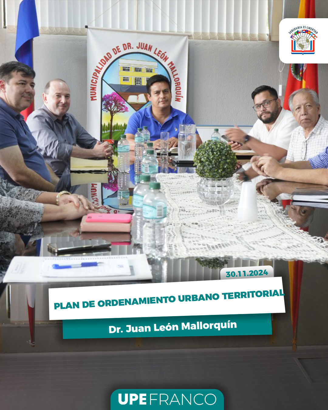 Arquitectura UPE FRANCO y CDE presentan Plan de Ordenamiento Urbano Territorial de Juan León Mallorquín