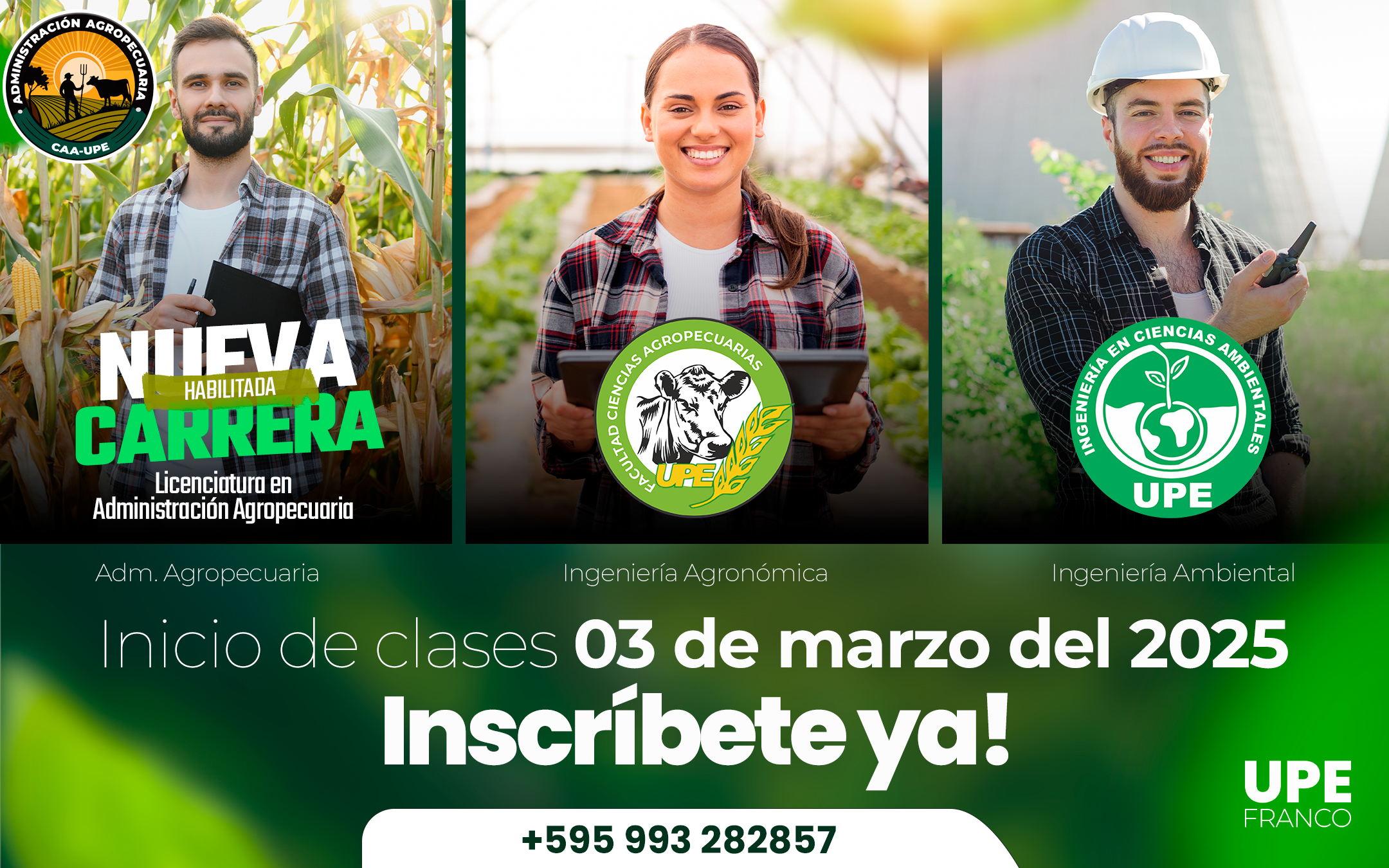 CIENCIAS AGROPECUARIAS Y AMBIENTALES: Inscripciones Abiertas para 2025