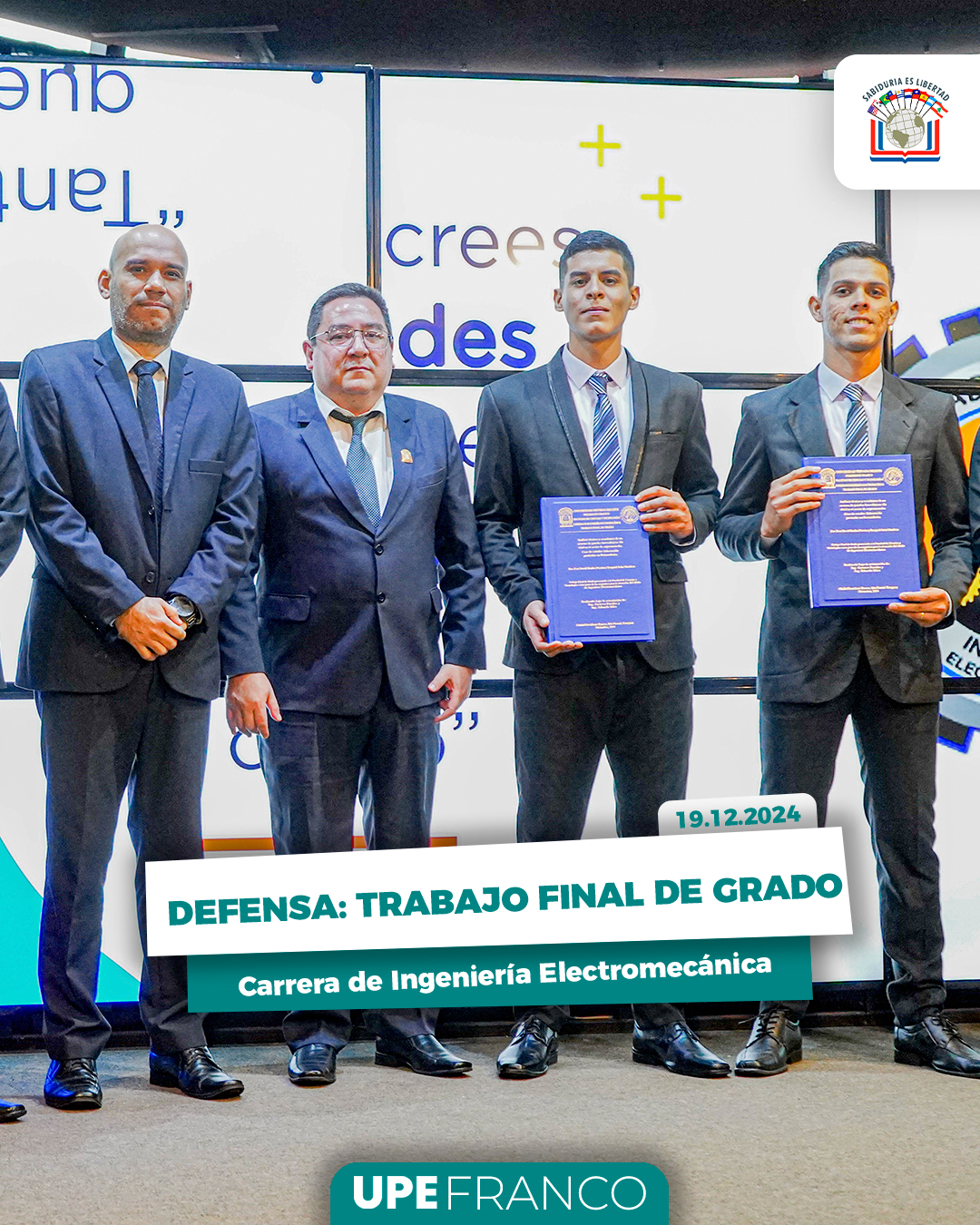 Trabajos Finales de Grado en Ingeniería Electromecánica: Orgullo UPE