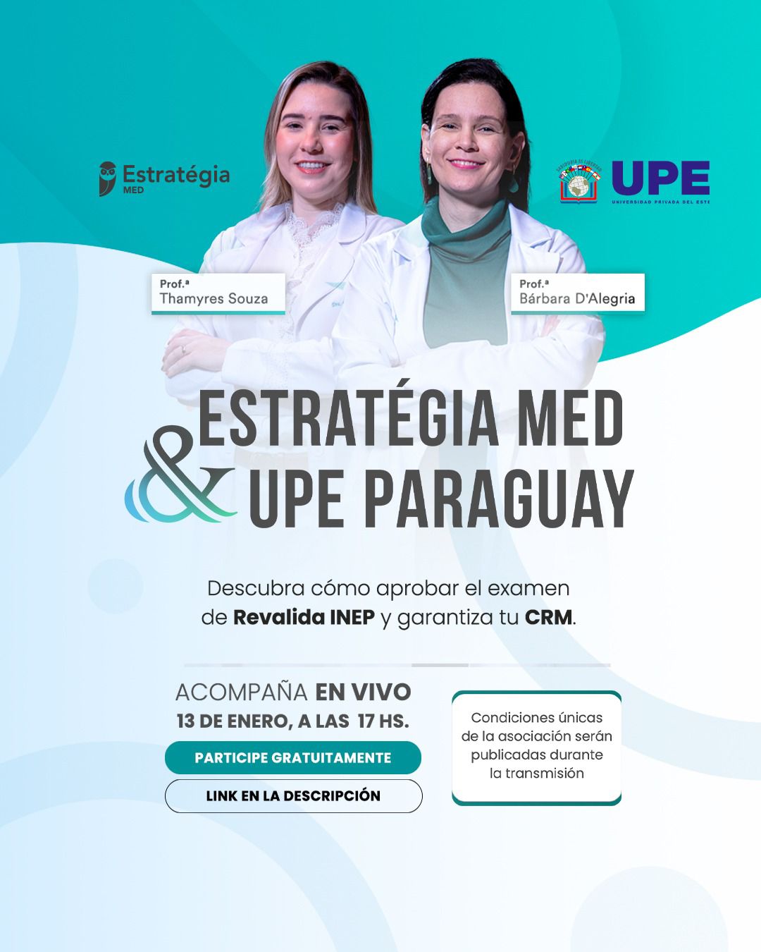 Preparación Revalida INEP con UPE y Estratégia MED