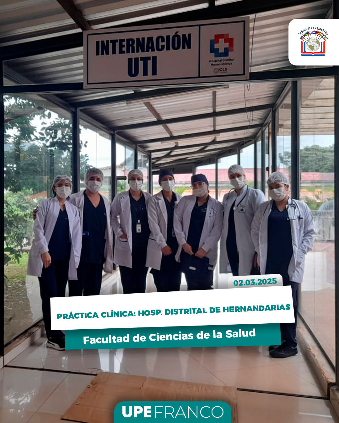 Estudiantes realizan prácticas clínicas en el Hospital Distrital de Hernandarias: Formación con impacto social