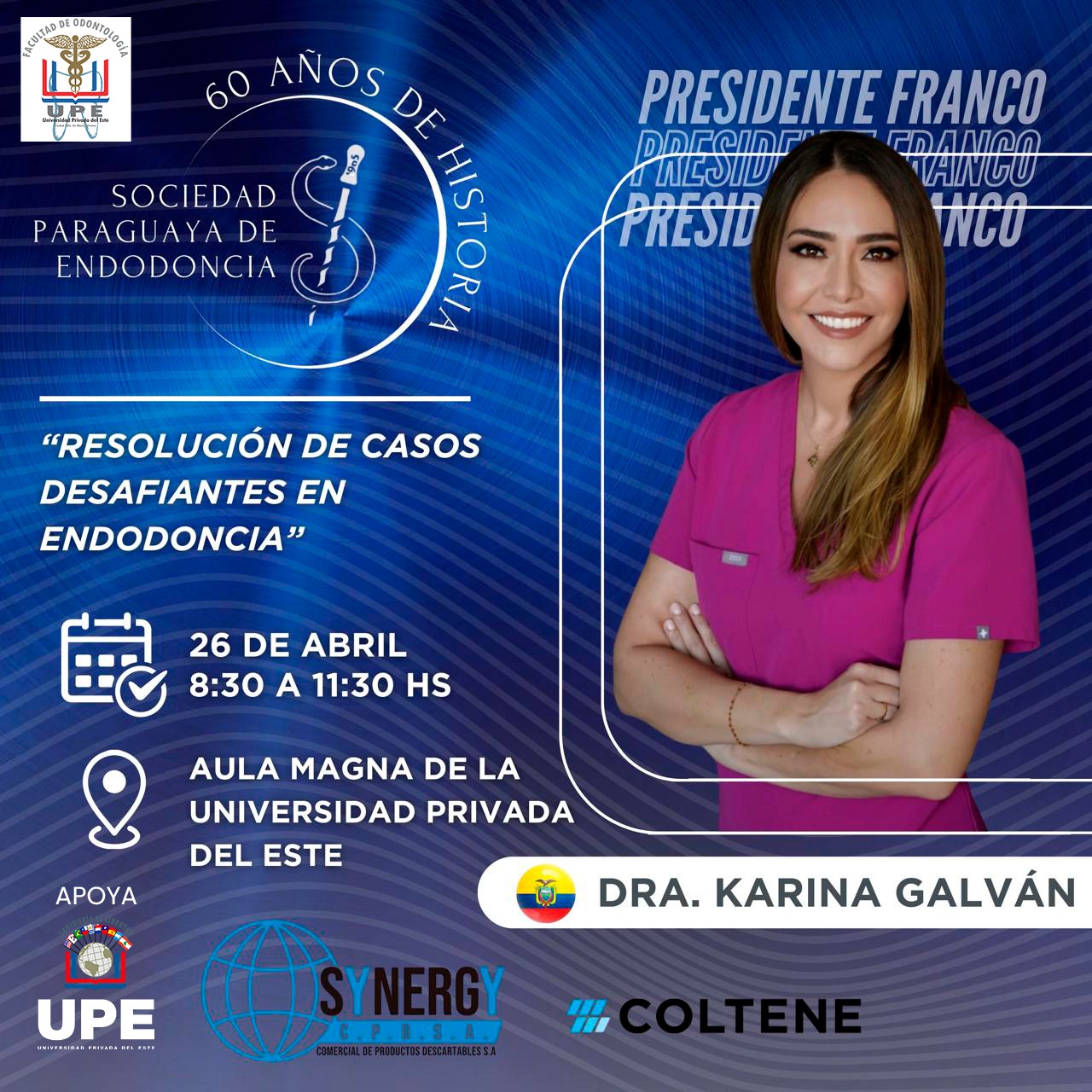 Resolución de Casos desafiantes en Endodoncia: Curso en UPE FRANCO