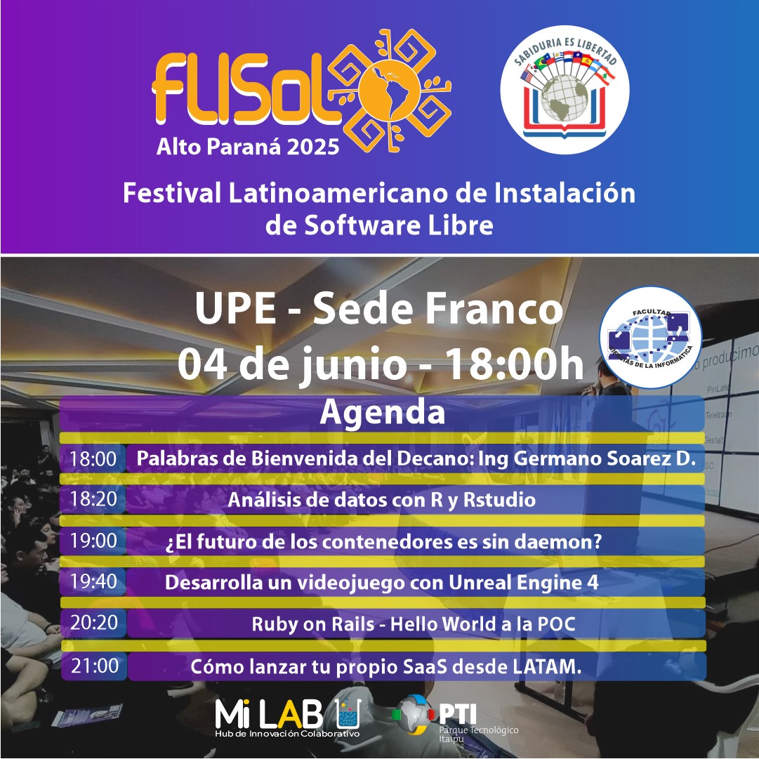 FLISoL 2025 llega a la UPE Franco: Charlas, talleres y oportunidades