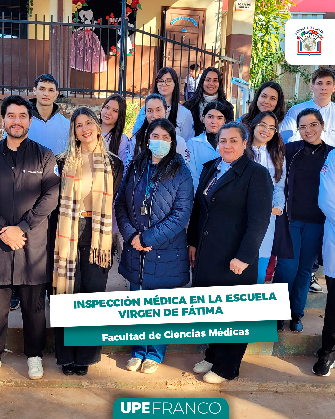 Estudiantes de Medicina realizaron inspección médica en la Escuela Virgen de Fátima