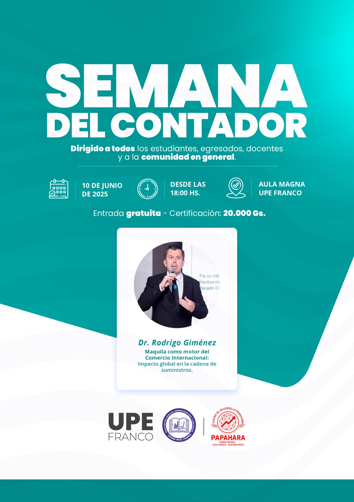 Semana del Contador 2025: Formación y actualización en la UPE Franco