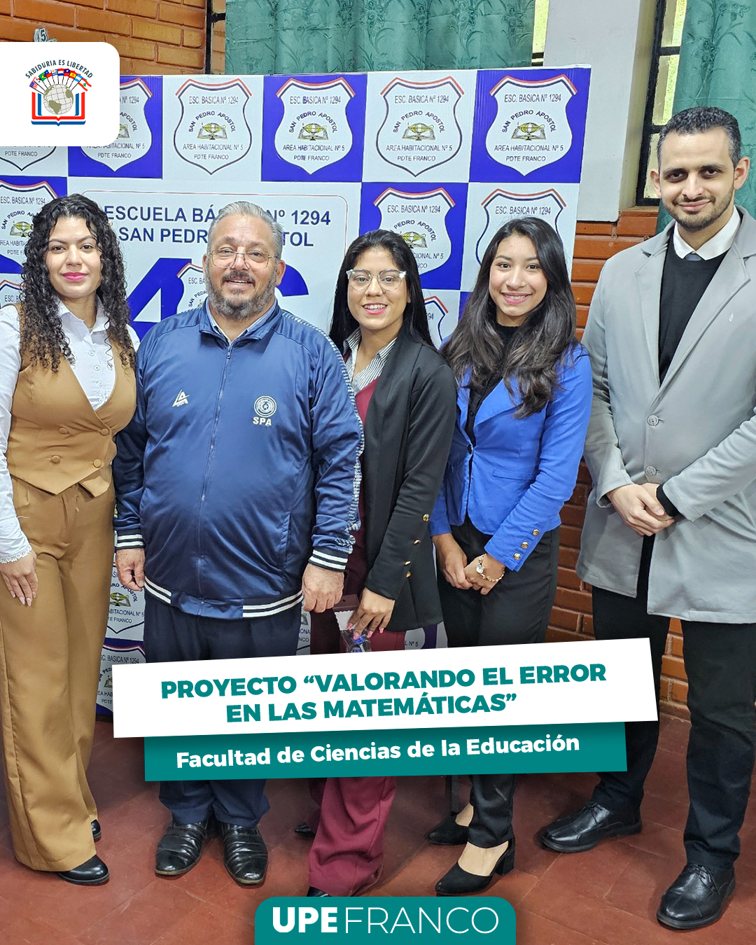 “Valorando el error en las matemáticas”: Proyecto educativo en la Escuela San Pedro Apóstol