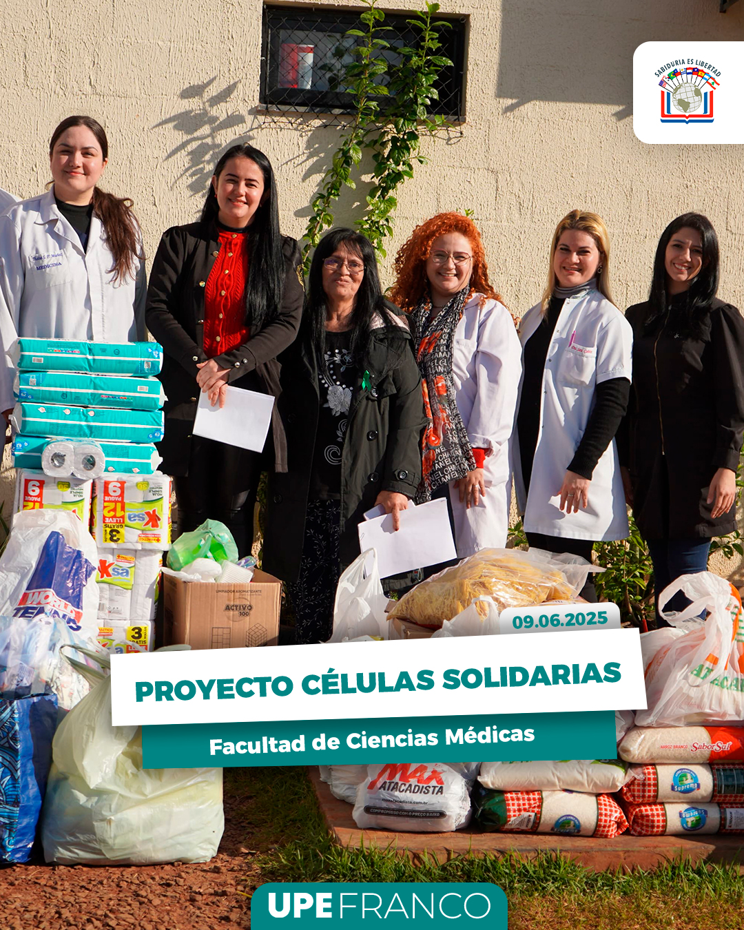 Proyecto Células solidarias: Jornada educativa y entrega de donaciones en la Fundación Las Tías