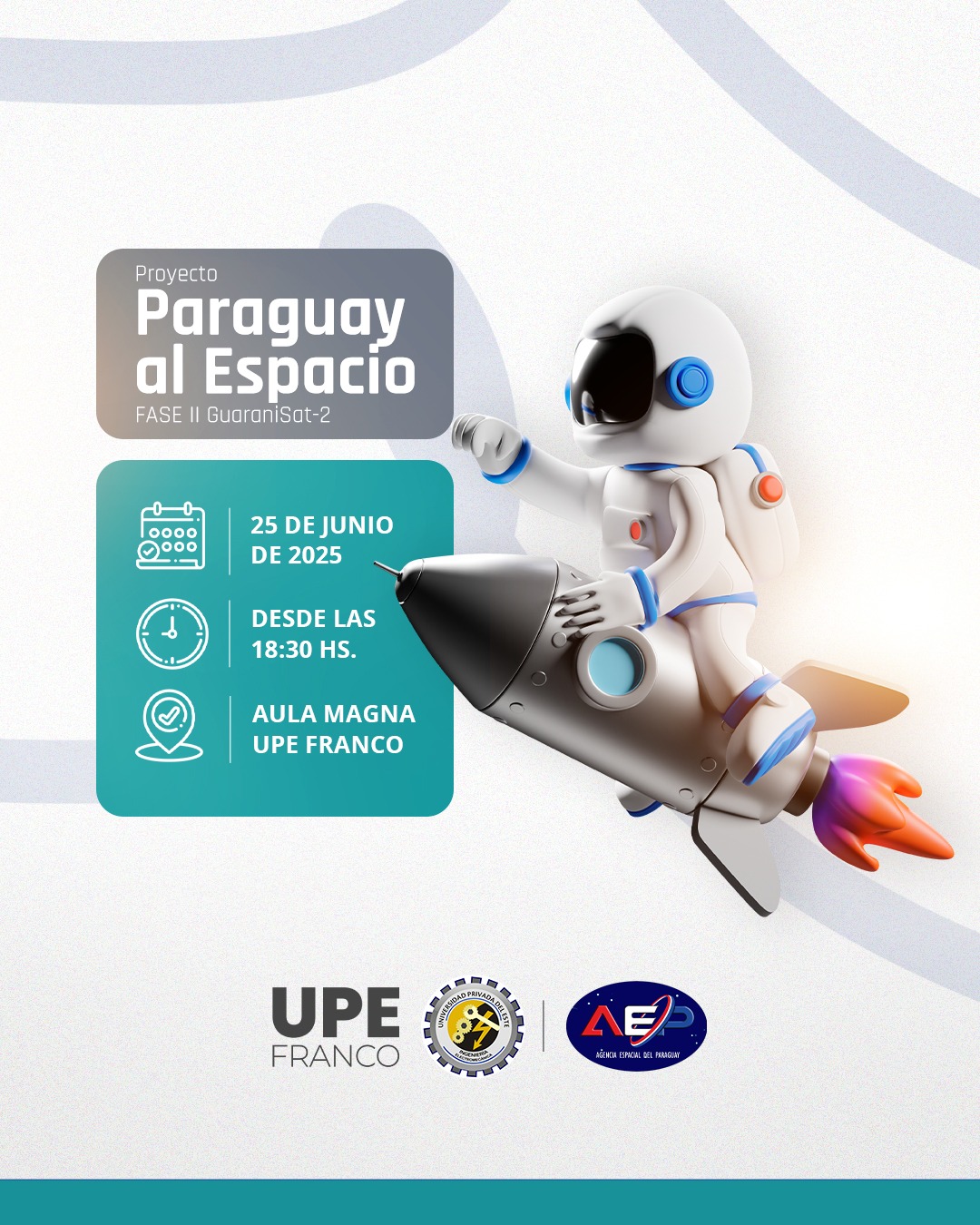 Paraguay al Espacio: Encuentro académico con la Agencia Espacial del Paraguay en la UPE FRANCO