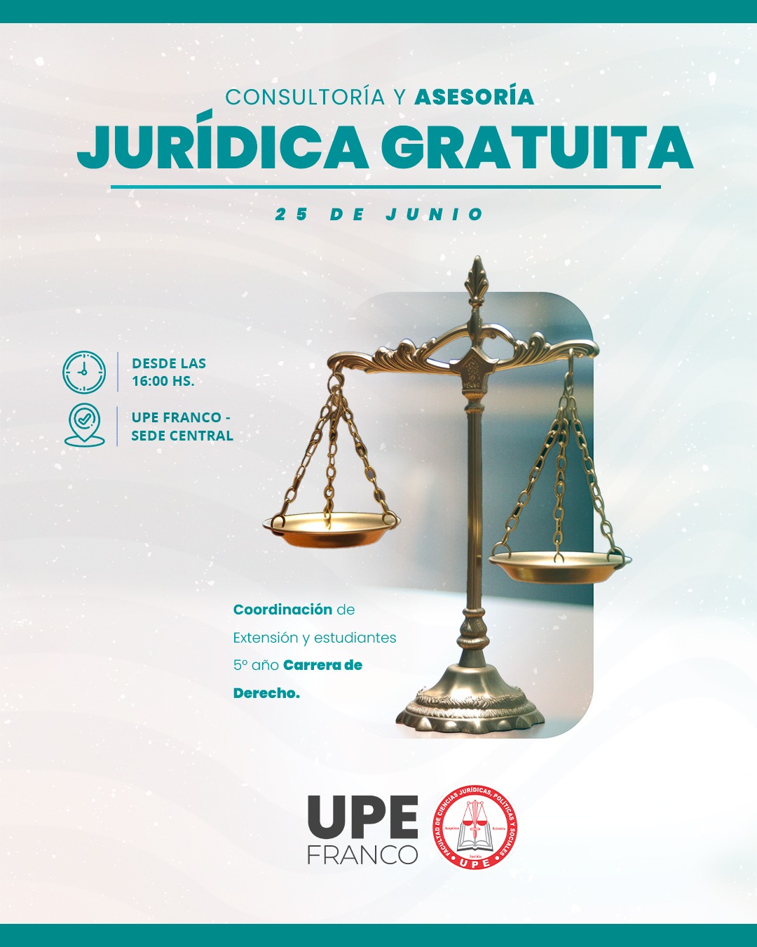 Consultoría y Asesoría Jurídica Gratuita en la UPE Franco