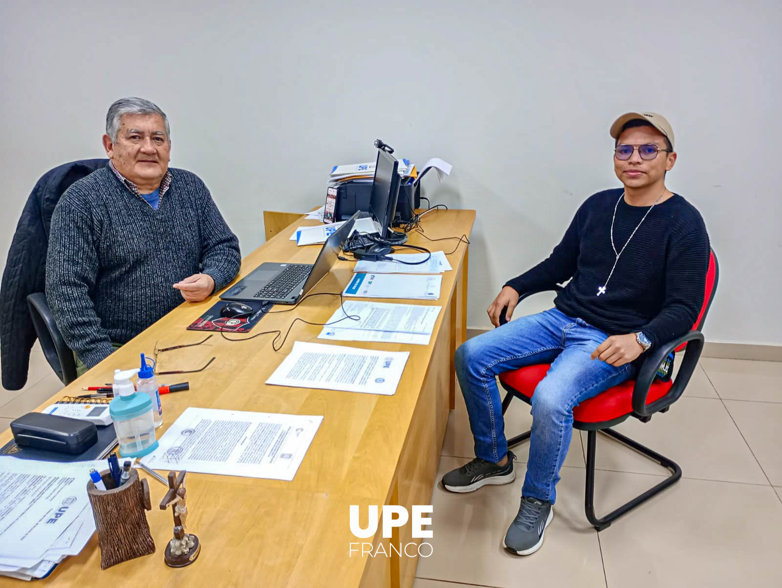 UPE Franco recibe a Juan José Valencia, estudiante colombiano: Programa de Movilidad Estudiantil