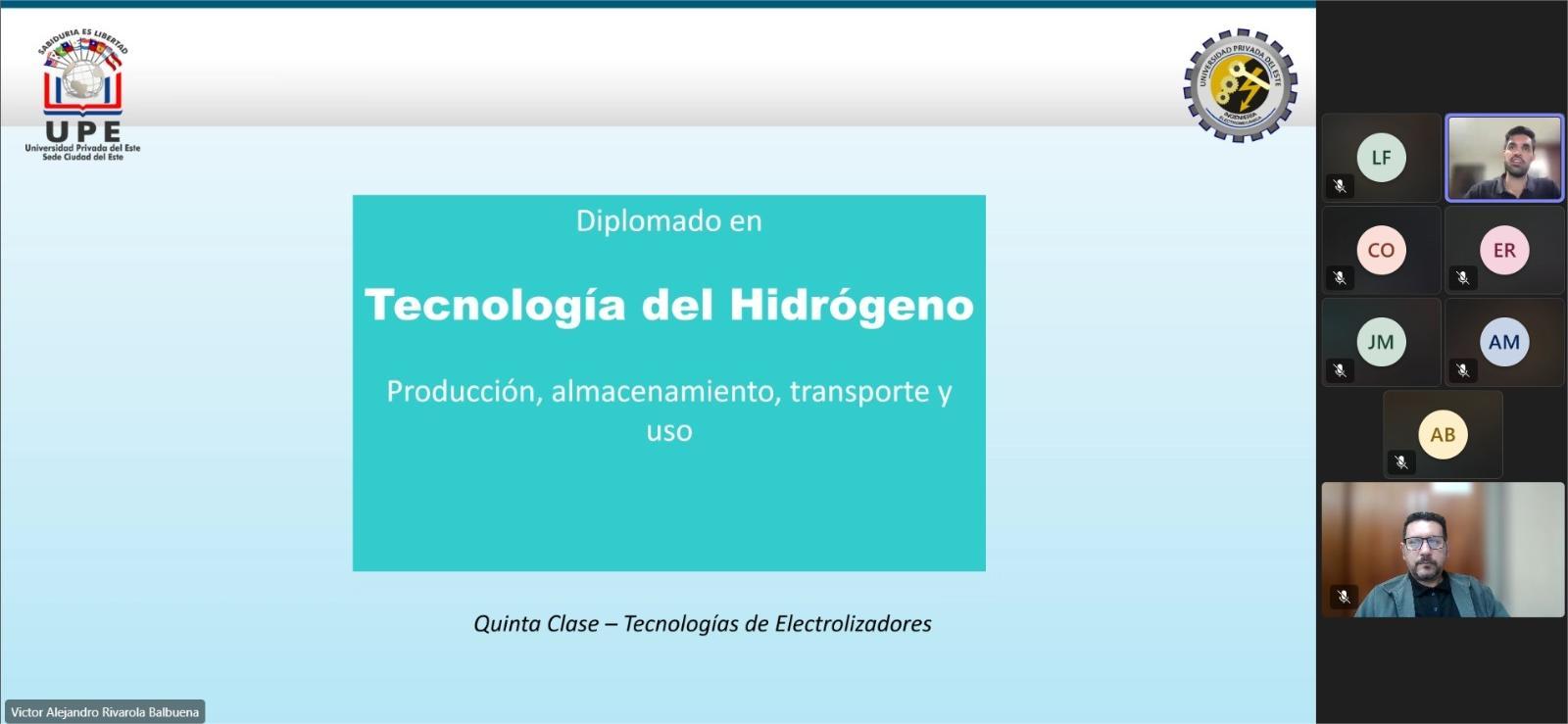 Diplomado en Tecnología del Hidrógeno: 2.ª Clase – 2.º Módulo