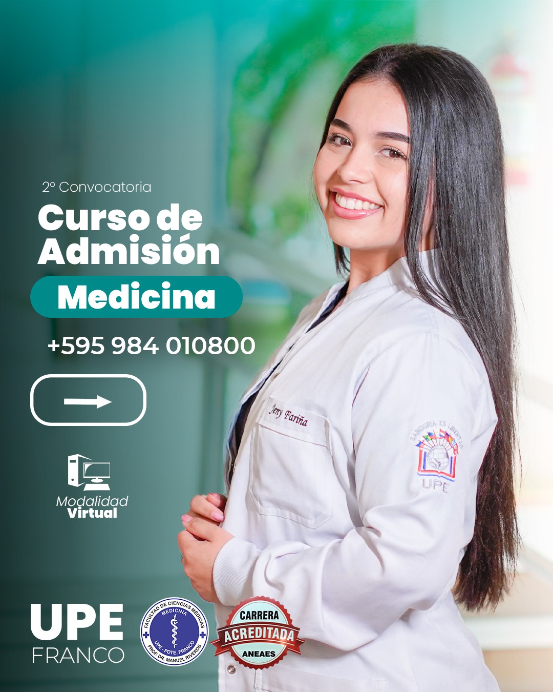 Curso de Admisión: Carrera de Medicina - Inscripciones Abiertas - 2.ª Convocatoria