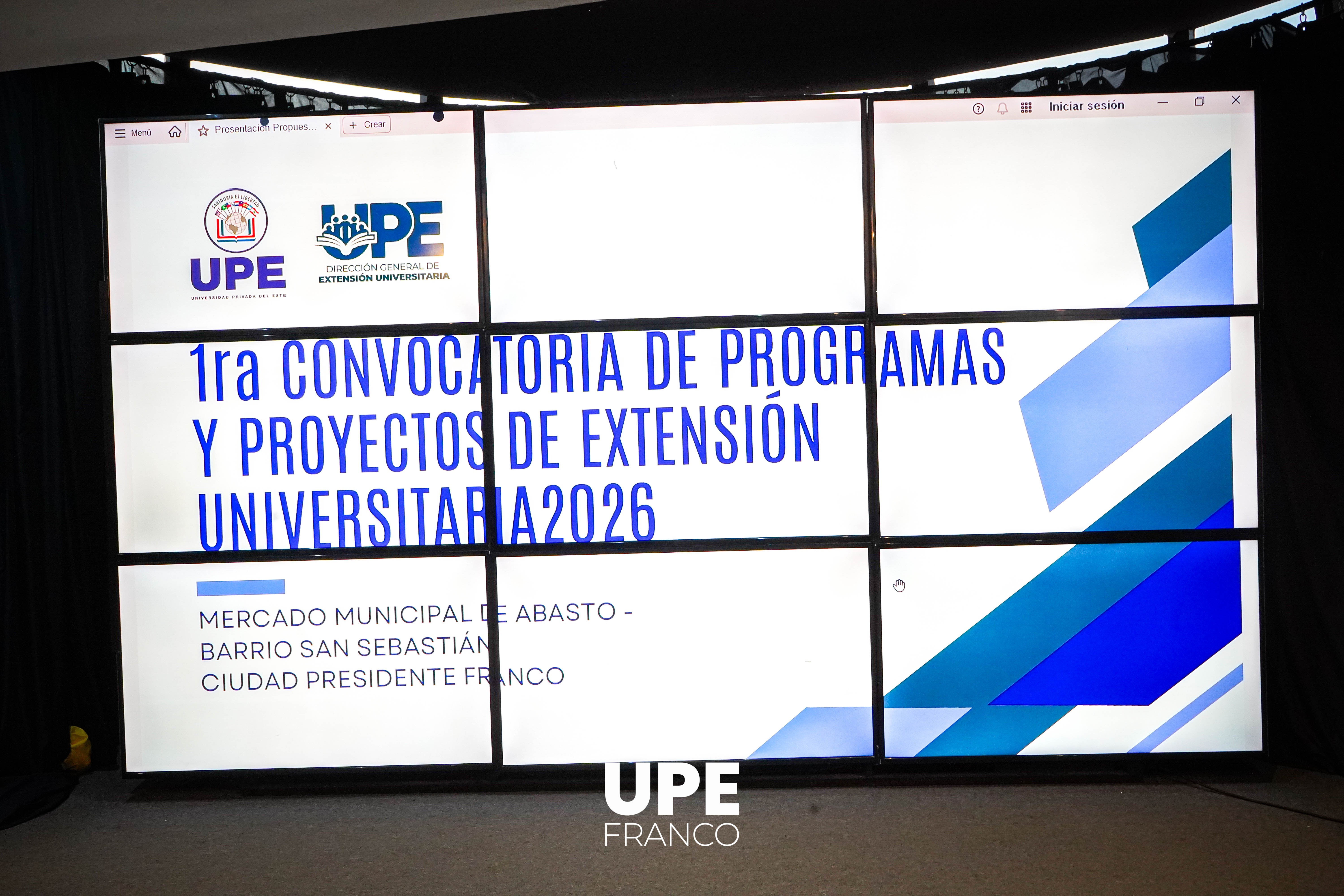 Lanzamiento oficial: Primera Convocatoria de Programas y Proyectos de Extensión Universitaria - UPE FRANCO