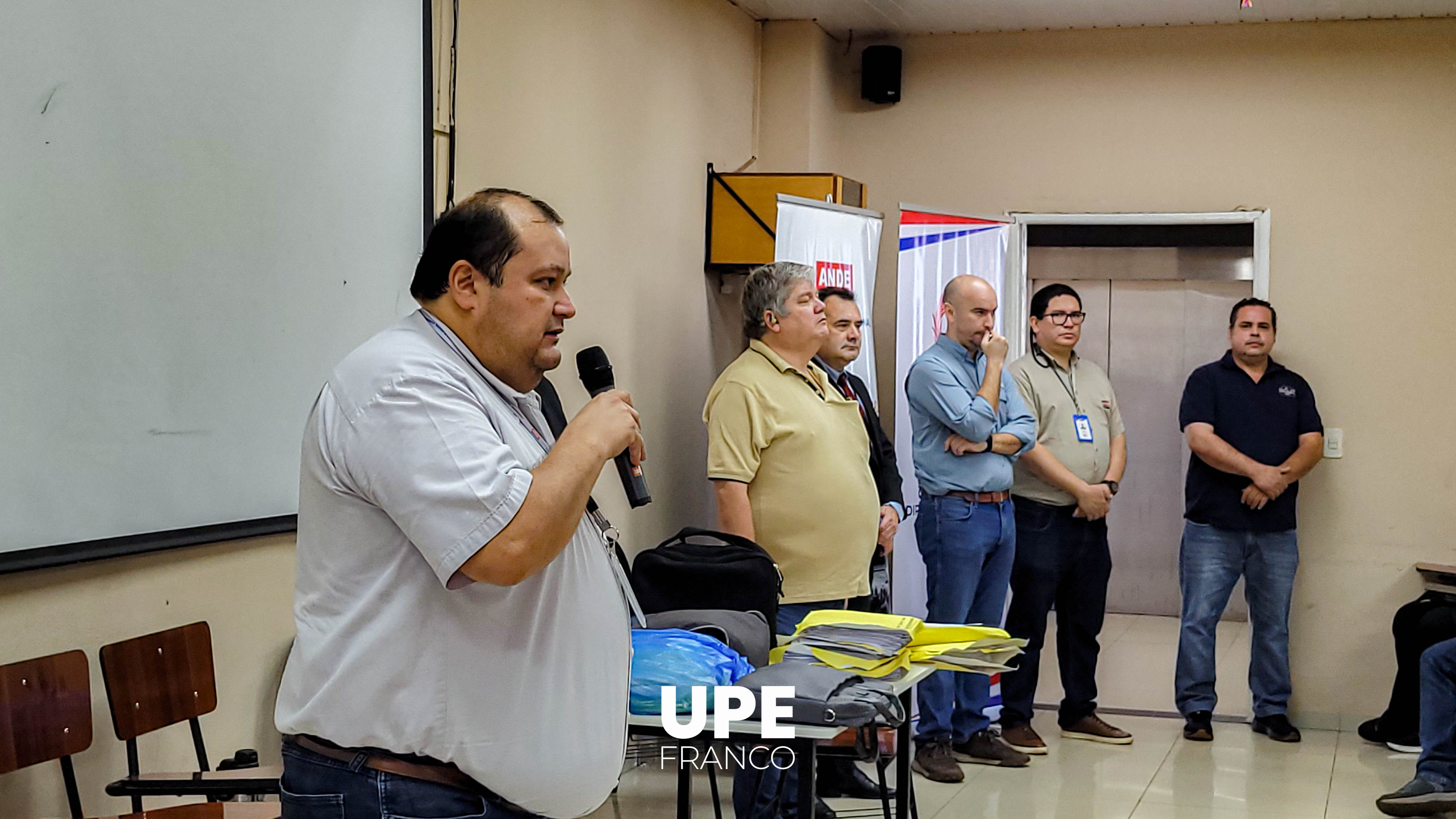 Examen de matriculación de electricistas en la UPE FRANCO: Mesa Examinadora de Electricistas de la ANDE (MEEDA)