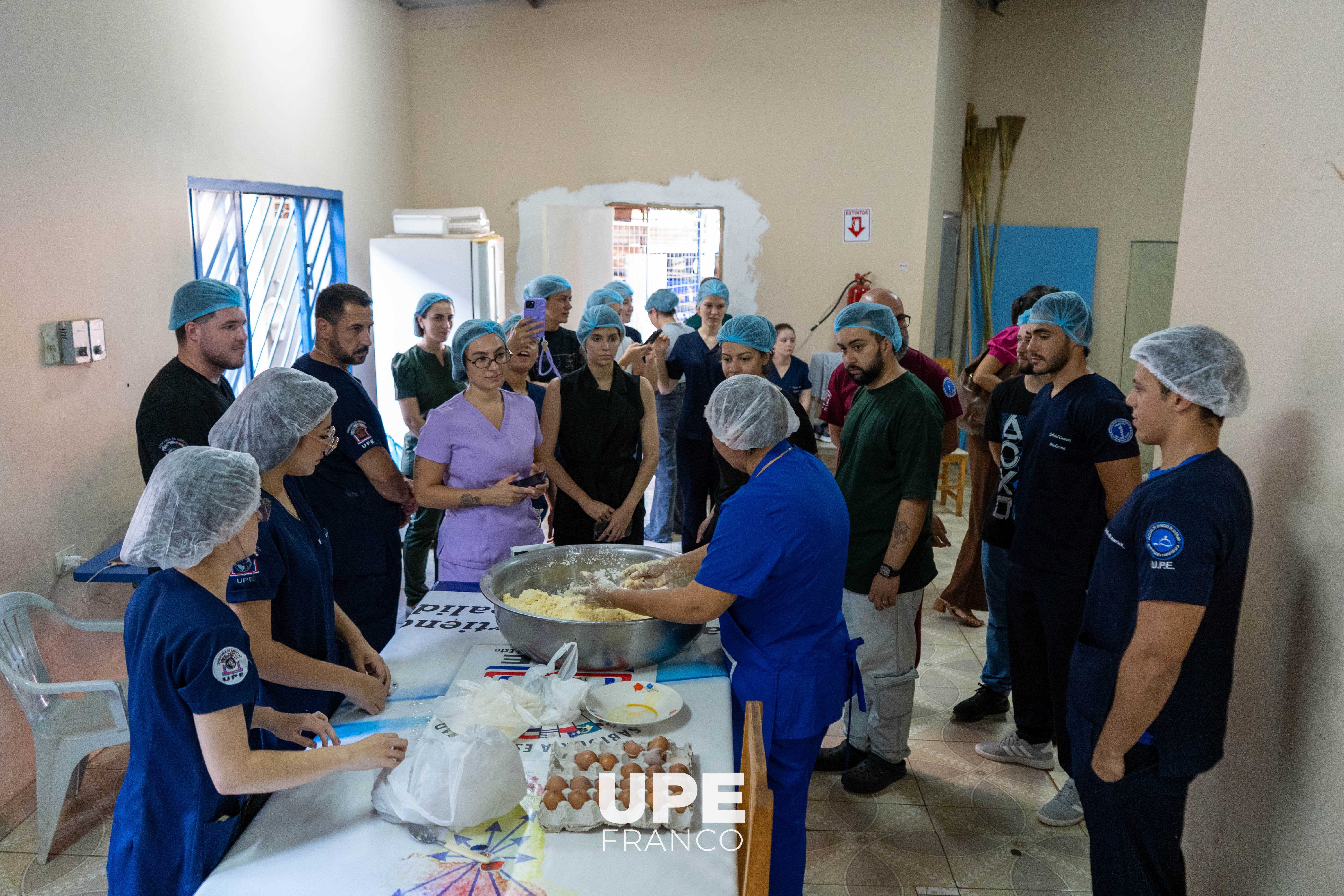 Estudiantes de Medicina realizaron una jornada de Chipa Apo en la UPE FRANCO
