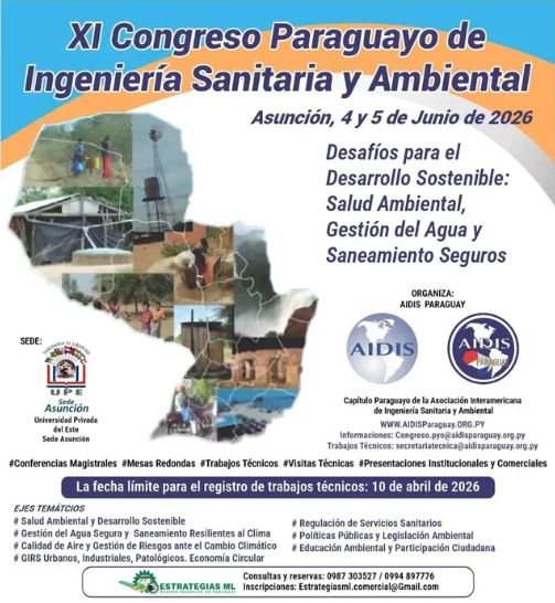 XI Congreso Paraguayo de Ingeniería Sanitaria y Ambiental