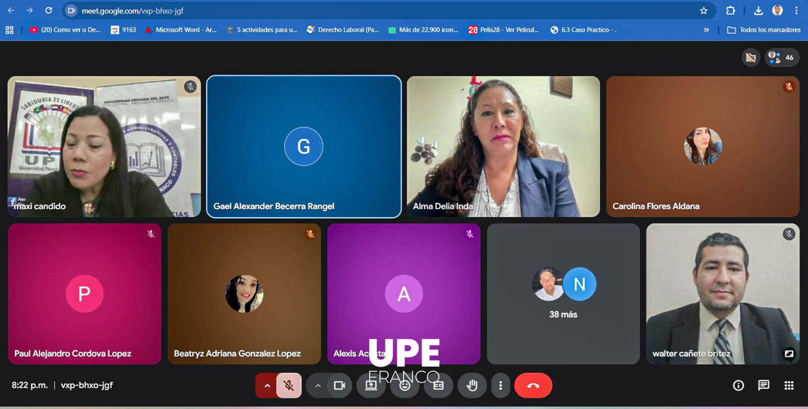 Clase Espejo Internacional: UPE FRANCO - UABC, México