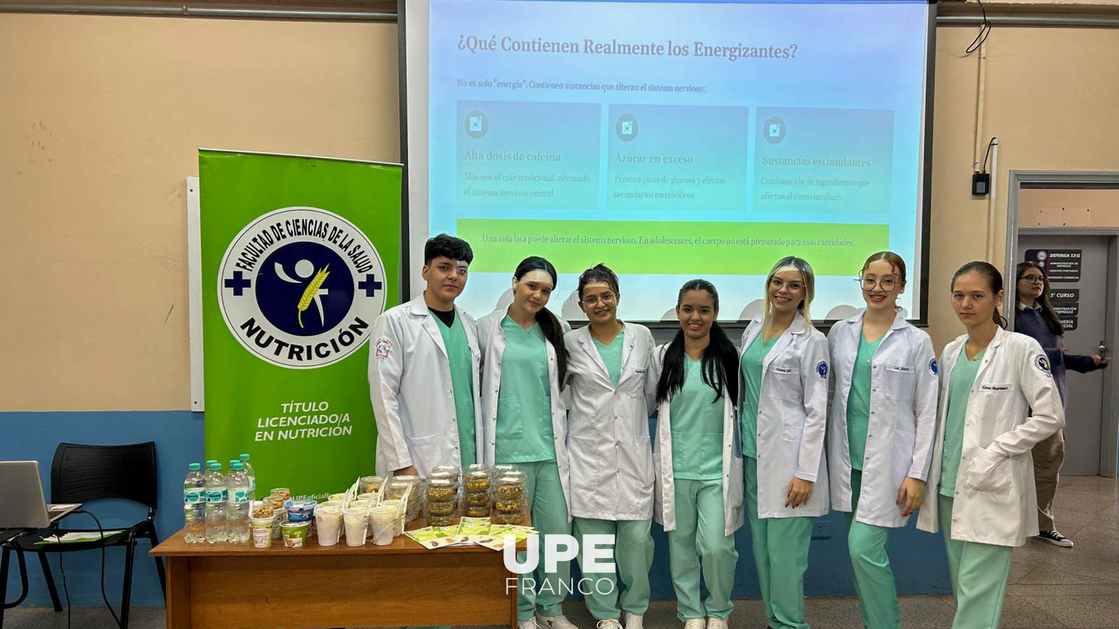UPE FRANCO DESARROLLÓ CHARLA EDUCATIVA SOBRE BEBIDAS ENERGIZANTES Y CIGARRILLOS ELECTRÓNICOS EN EL CIE