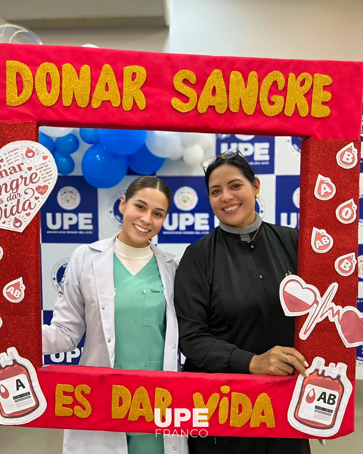 FACULTAD DE CIENCIAS DE LA SALUD REALIZÓ CAMPAÑA DE DONACIÓN DE SANGRE EN LA UPE FRANCO