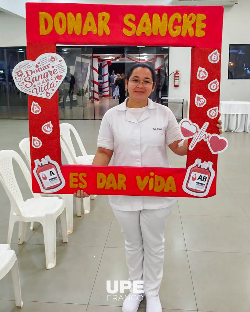 FACULTAD DE CIENCIAS DE LA SALUD REALIZÓ CAMPAÑA DE DONACIÓN DE SANGRE EN LA UPE FRANCO