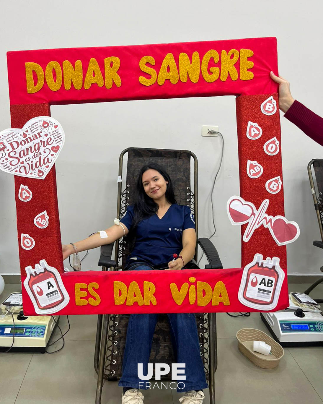 FACULTAD DE CIENCIAS DE LA SALUD REALIZÓ CAMPAÑA DE DONACIÓN DE SANGRE EN LA UPE FRANCO