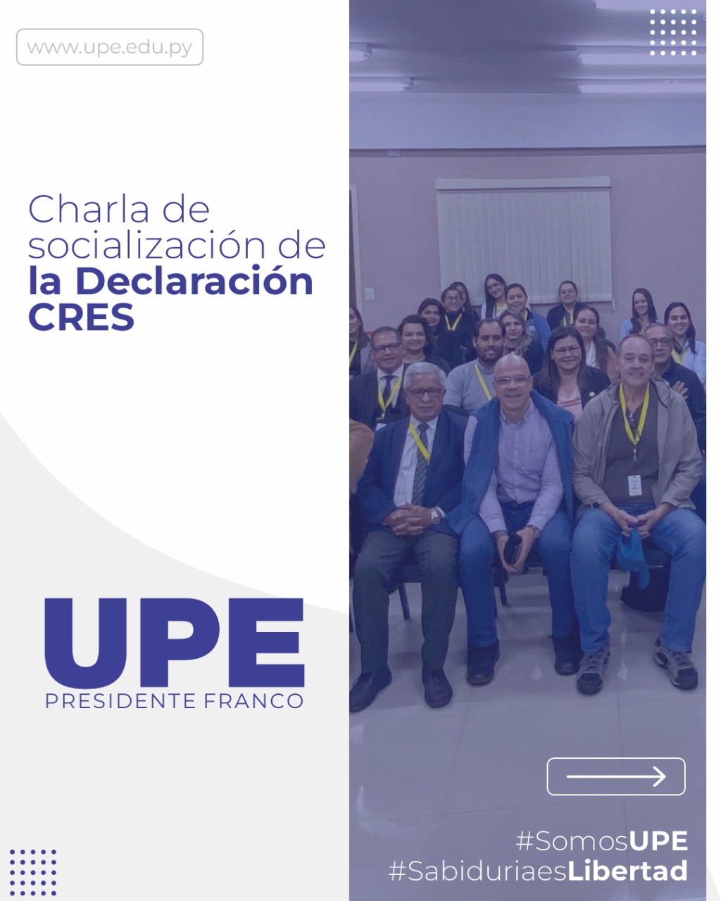 Charla de socialización de la Declaración CRES +5 y de la nueva normativa de Créditos Académicos por parte del CONES en CDE